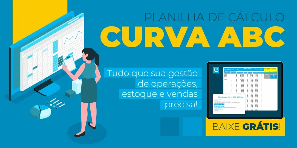 Planilha de Cálculo Curva ABC - Conheça com detalhes a importância de cada produto no seu negócio!